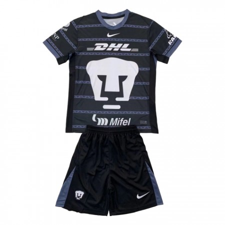 Pumas UNAM Maalivahti Lasten Paita Musta 2024-25 Lyhythihainen (+ shortsit)